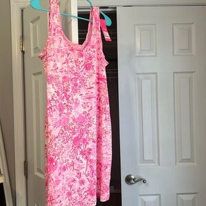 NWT - Lilly Pulitzer Newberri Tank Dress - Seaside Scene - Size L